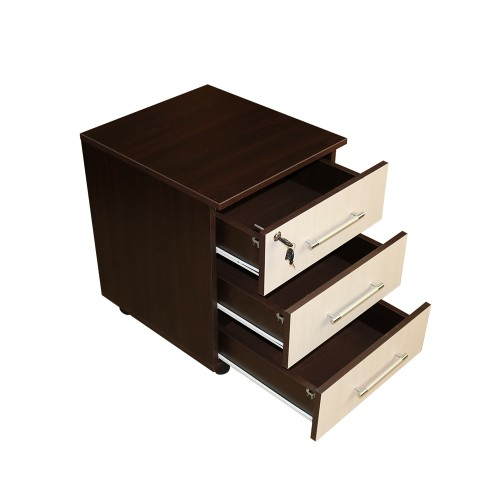 Office Wenge/Ladin Comoda Birou 3 sertare [4]