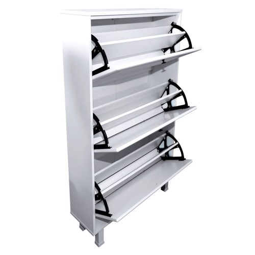 Pantofar Zapato 3 usi MDF Alb Mic 60 x 122 x 26 cm [6]