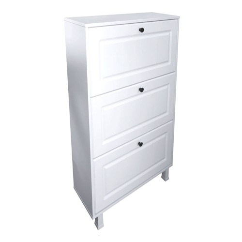 Pantofar Zapato 3 usi MDF Alb Mic 60 x 122 x 26 cm [1]