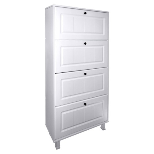 Pantofar Zapato 4 usi MDF Alb Mare 80 x 158 x 26 cm [1]