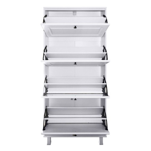 Pantofar Zapato 4 usi MDF Alb Mic 60 x 158 x 26 cm [3]