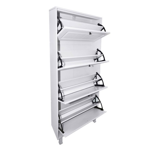 Pantofar Zapato 4 usi MDF Alb Mic 60 x 158 x 26 cm [6]