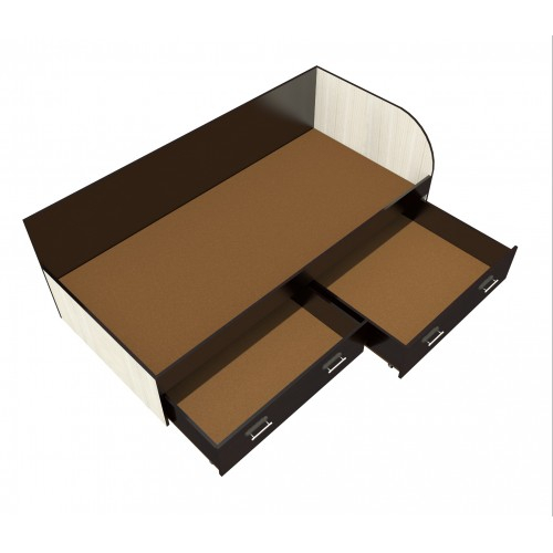 Pat Mario 900x2000 cu 2 sertare perete [2]