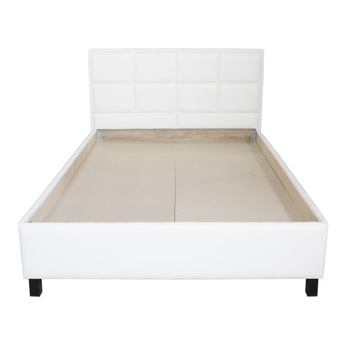 Pat Soft tapitat pentru saltea 120x200, Alb [2]