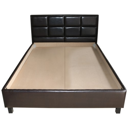 Pat Soft tapitat pentru saltea 140x200, Wenge [4]