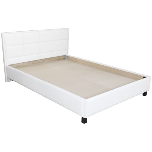 Pat Soft tapitat pentru saltea 160x200, Alb [1]