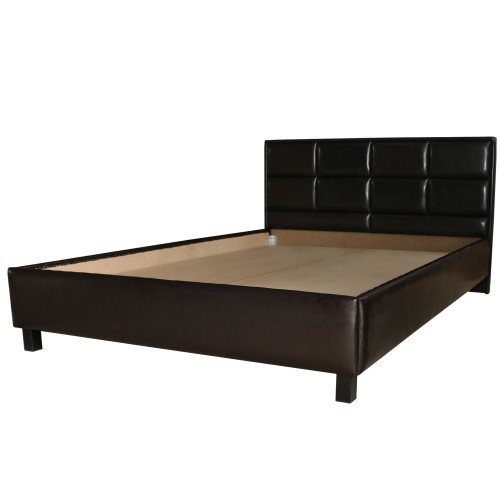 Pat Soft tapitat pentru saltea 160x200 cm, Wenge [2]