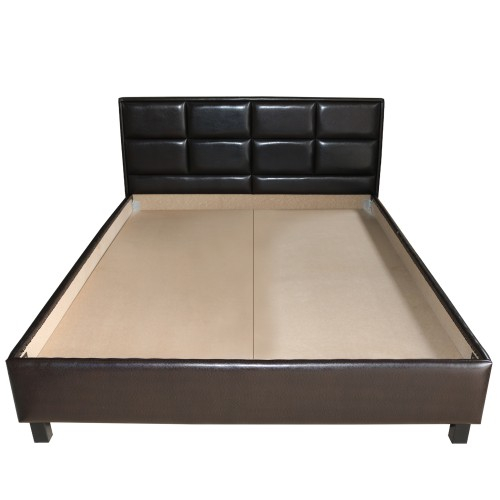 Pat Soft tapitat pentru saltea 160x200 cm, Wenge [4]