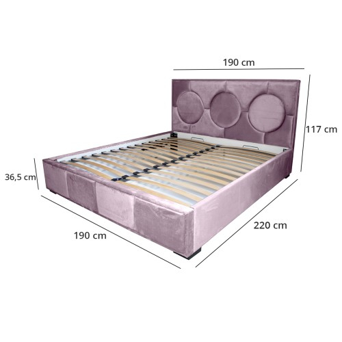 Pat tapitat Gold Cerc 180 x 200 M62 [3]