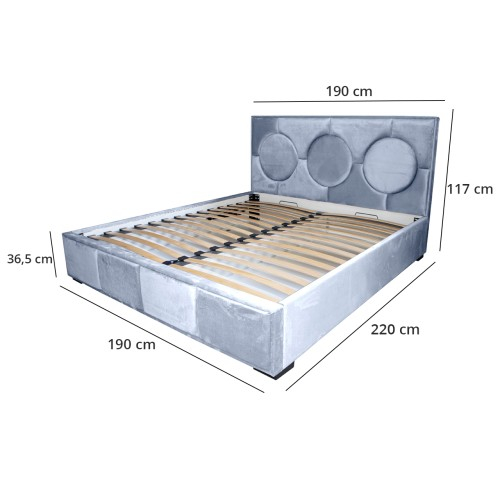 Pat tapitat Gold Cerc 180 x 200 M70 [3]
