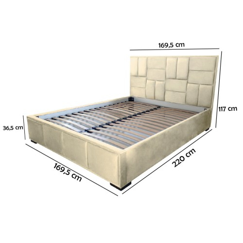 Pat tapitat Gold Mozaic 160 x 200 M04 [3]