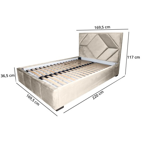 Pat tapitat Gold Romb 160 x 200 M02 [3]