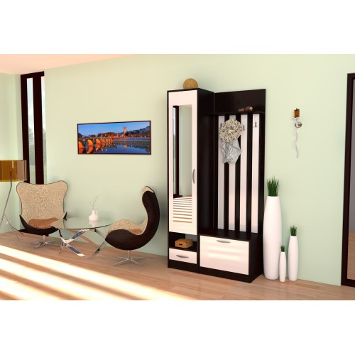 Set Andrei Cuier 600 si Dulap 400 Wenge/Fildes [1]