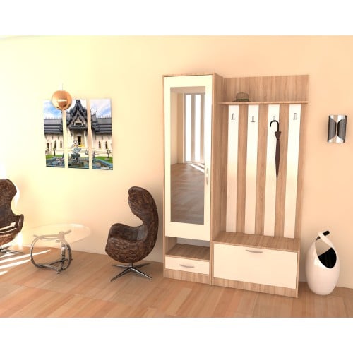 Set Andrei Cuier 800 si Dulap 500 Sonoma/Fildes [1]