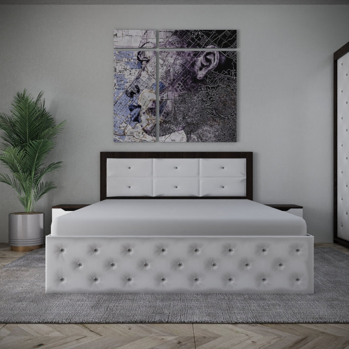 Set Naybet New Wenge&Alb cu Noptiere [1]