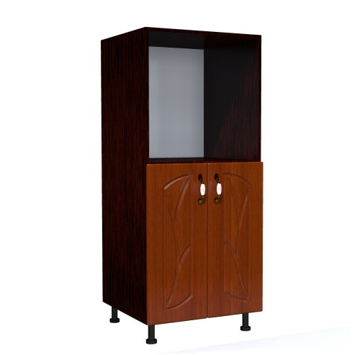 Soldat 60 cu 2 usi cu spatiu cuptor Zebra MDF frunza cedru [1]