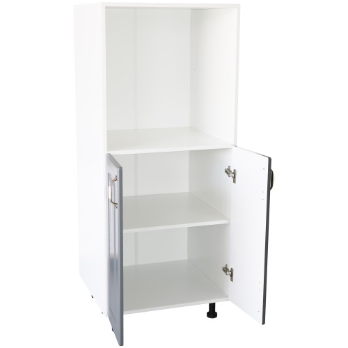 Soldat 60 cu 2 usi cu spatiu cuptor Zebra MDF gri dungi [5]