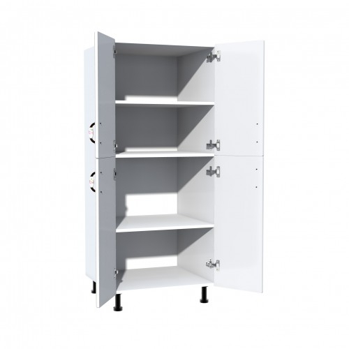 Soldat 60 cu 4 usi Zebra MDF alb drept [2]