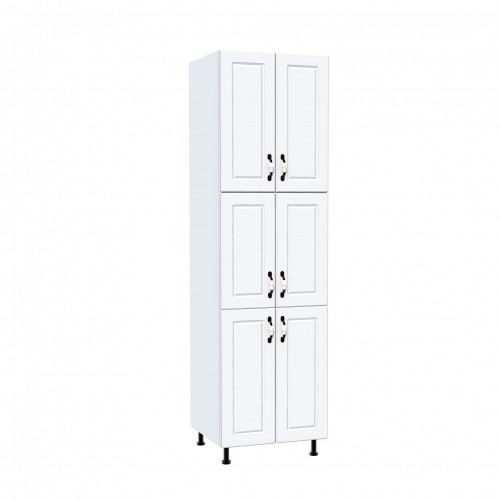 Soldat 60 cu 6 usi Zebra MDF alb drept [1]