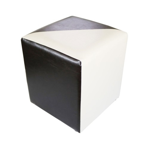 Taburet Cub Piele MOZAIC, 38 x 42 x 38 cm [4]