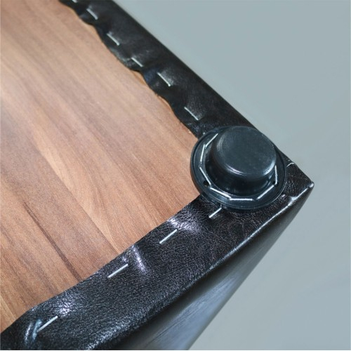 Taburet Cub Piele Wenge, 38 x 42 x 38 cm [2]