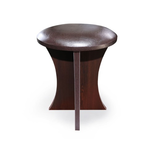 Taburet rotund tapitat wenge [2]