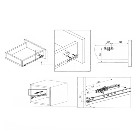 Amortizor pentru glisiera sertar [1]