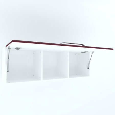 Armonia Suspendat orizontal  cu 1 usa cu maner front MDF Rosu [2]