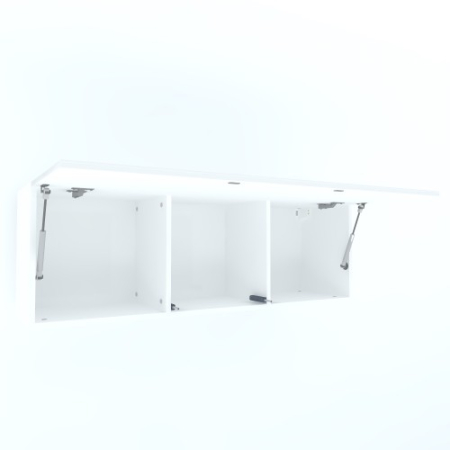 Armonia Suspendat orizontal  cu 1 usa cu sistem "PUSH TO OPEN" front MDF Alb Mat [2]