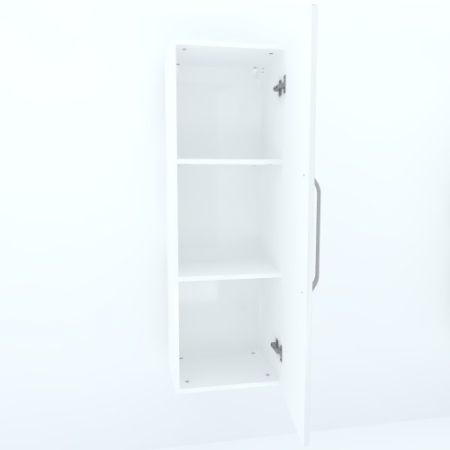 Armonia Suspendat vertical cu 1 usa cu maner front MDF Alb lucios [2]