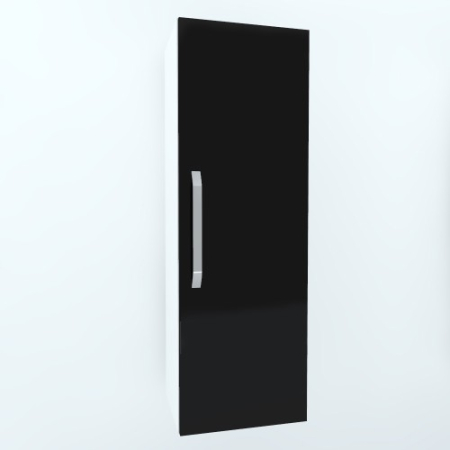 Livinguri Modulare - Armonia Suspendat vertical cu 1 usa cu maner front PAL Negru