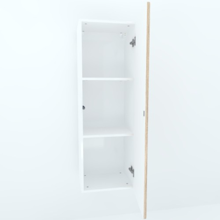 Armonia Suspendat vertical cu 1 usa cu sistem "PUSH TO OPEN" front MDF Sonoma [2]