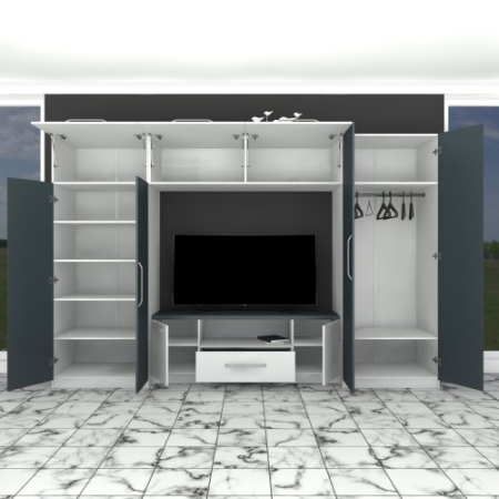 Biblioteca Estrella alba / gri [5]