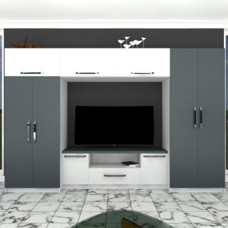 Biblioteca Estrella alba / gri [6]