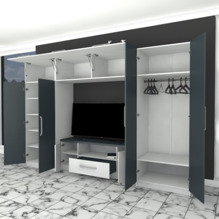 Biblioteca Estrella alba / gri [7]