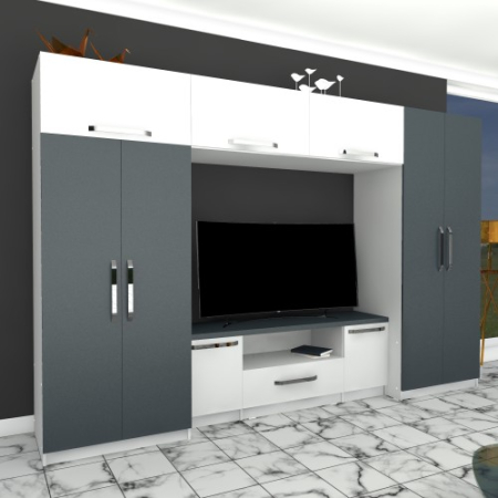 Livinguri Set - Biblioteca Estrella alba / gri