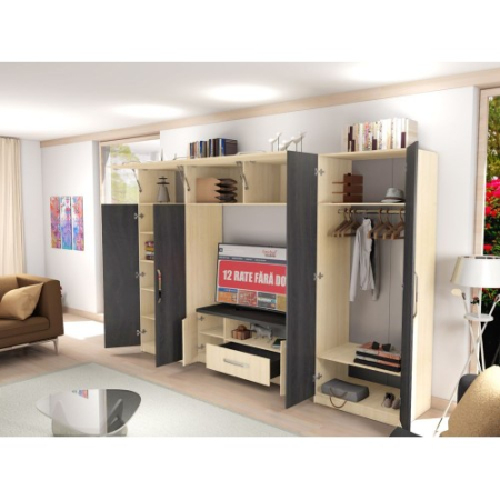 Biblioteca Estrella sonoma / stejar auriu [8]