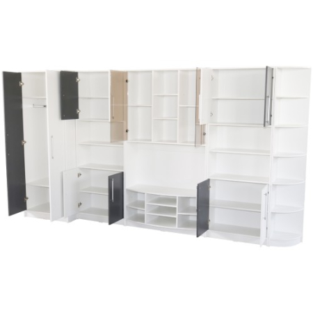 Biblioteca Iris Alb/Gri varianta dreapta [3]