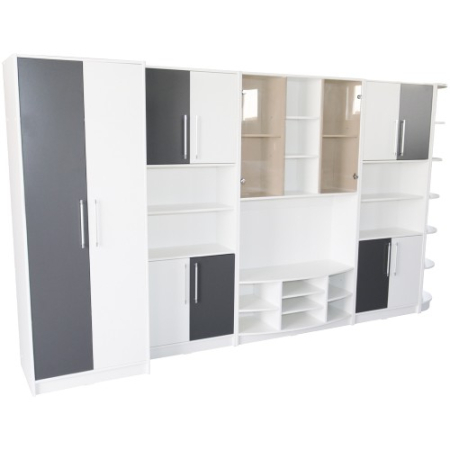 Biblioteca Iris Alb/Gri varianta dreapta [2]