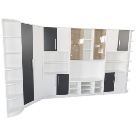 Biblioteca Iris Alb/Gri varianta pe colt [2]