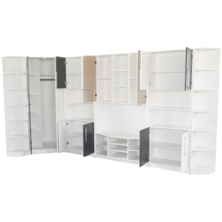 Biblioteca Iris Alb/Gri varianta pe colt [3]