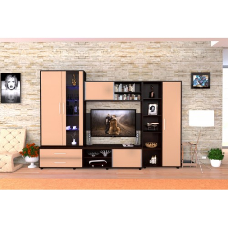 Biblioteca Suprema wenge cu cappuccino lucios [4]