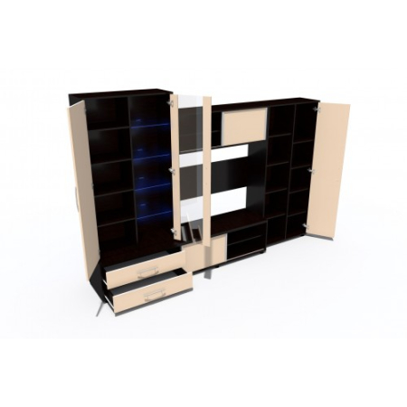 Biblioteca Suprema wenge cu cappuccino lucios [6]