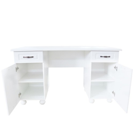 Birou Dynasty MDF Alb, 150 x 65 x 80 cm [4]