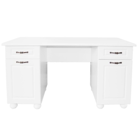 Colectii Mobilier Birou Modular - Birou Dynasty MDF Alb, 150 x 65 x 80 cm