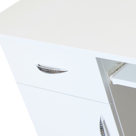 Birou Nero cu 1 usa si 1 sertar, Alb, 120 x 74 x 60 cm [1]