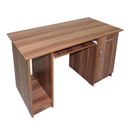 Colectii Mobilier Birou Modular - Birou Nero cu 1 usa si 1 sertar, Prun, 120 x 74 x 60 cm