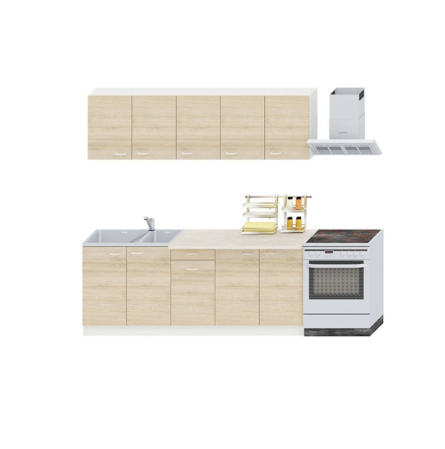Bucatarii Set - Bucatarie Ana 2.0m Alb&Sonoma