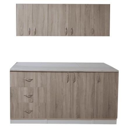 Bucatarii Set - Bucatarie Geanina 1.6 m Alb&Sonoma