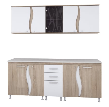 Bucatarii Set - Bucatarie Luana 2m Sonoma&Alb